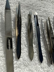 34 Lot of 34 Vintage Branded Dental Tools Picks Tweezers
