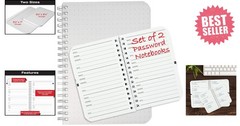 Compact Password Organizer Set: 120 Pages Each in Stylish 5×7 & 3.5×5.25 Sizes