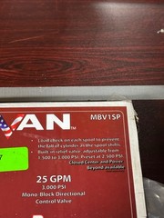 Delavan PowerMAX MBV1SP Directional Control Valve 25 GPM 3000 PSI Monoblock New