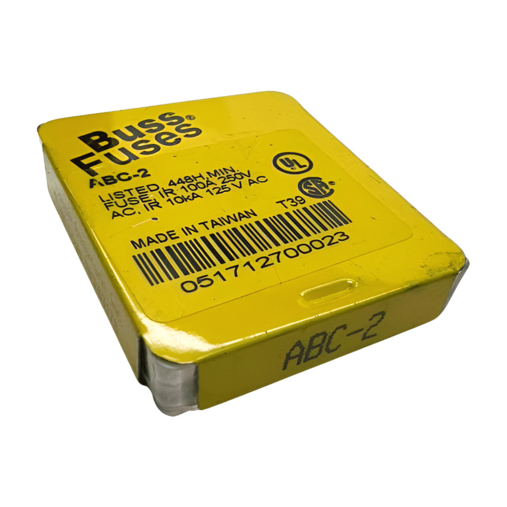 (Pack of 4) Bussmann ABC-2 Fuse, 2A, 448H, MIN. IR 100A 250VAC, IR 10kA 125VAC