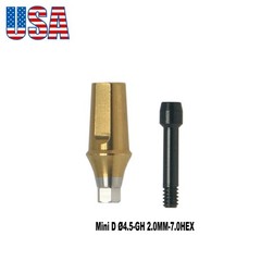 US Titanium Straight Transfer Abutment Fits Hiossen ET (ETIII/IV) /Osstem TS/GS