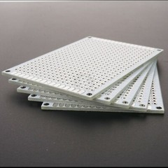 5cm x 7cm White PCB Printed Circuit Board, 5 Pack, 432 Holes, 32 Pads