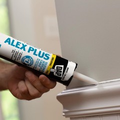 DAP INC 18152 10.1oz White Alex Plus Acrylic Latex Caulk 10.1 Fl Oz,