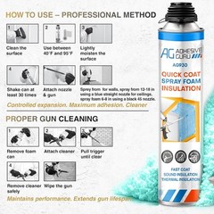 Adhesive Guru Quick Coat Closed Cell Spray Foam Insulation Kit(36×32.8oz-720