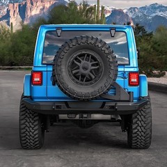 Jeep JK LED Tail Lights, Smoke Lens Rear Brake Lights with Turn Signal and Re…