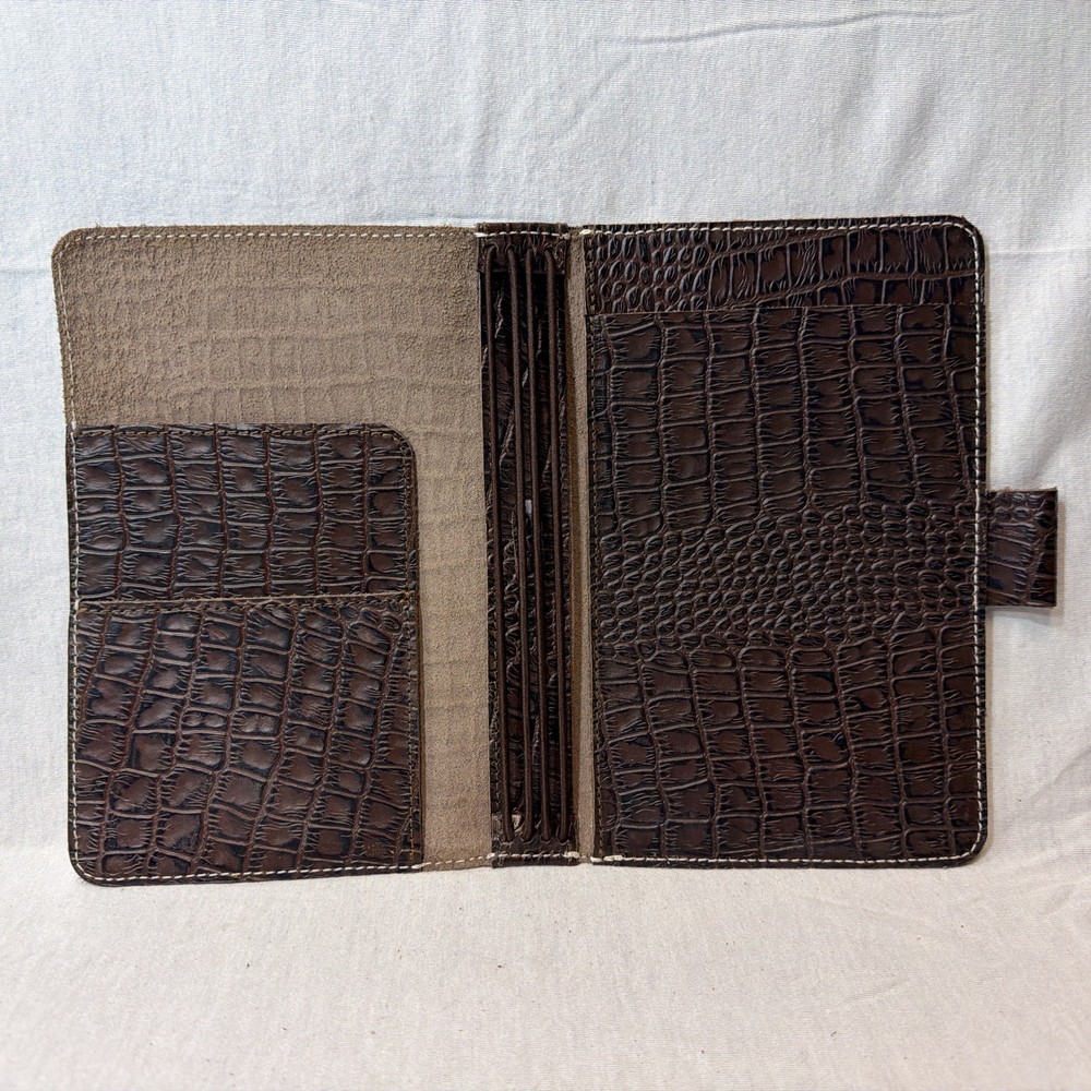 Planner Perfect Brand Traveler’s Notebook – Dark Brown Alligator Skin