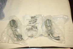 Lot of 3 Gates Hydraulic Hose Fittings G25179-1212 12G-12FJX90S