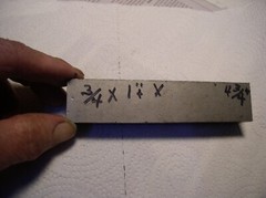 3/4″ TITANIUM FLAT STOCK1 PC..3/4″+ X 1″ +X 4 3/4″+ CERTIFIED 6AL-4VELI GRADE 23