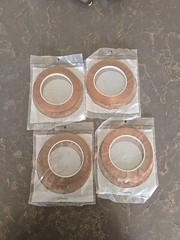 COPPER FOIL TAPE. SILVER COATED FOIL. 3/16″ X 36 YDS. NEW IN PACKAGE 4 Pkgs