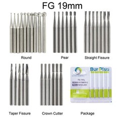 Wave Dental Surgical Bur Round 25mm Carbide Bur 330 Friction Grip High Speed 19m