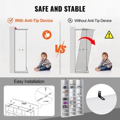Media Storage Cabinet, 9 – layer DVD Shelf Holds up to 756 CDs, Adjustable CD