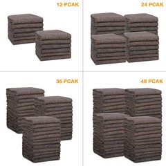 12/24/36/48 Pack 53″x74″ Moving Blankets Brown Heavy Duty Shipping Pads Blankets