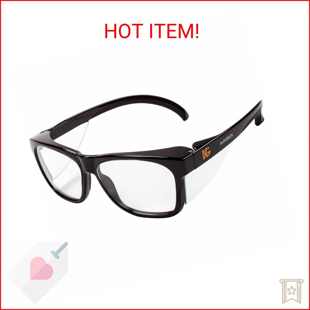 KleenGuard™ V30 Maverick Eye Protection (49309), with KleenVision™ Anti-Fog Coat