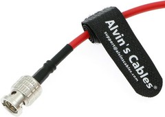 Ultra-Soft 12G SDI Cable BNC to Right Angle 50cm 19in 75 Ohm Shielded Cable