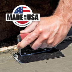 Straight Concrete Edger, 6 X 6 Blue Steel Blade, 1/2 Lip X 3/8 Radius, Made in t