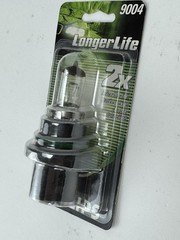 Philips 9004 LL BC Standard Halogen Headlight Bulb, Retail Blister Pack of 1