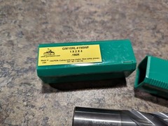Gorilla Mill 1″, 0.190″ Corner Radius 4 Flute Carbide Endmill GM10RL4190WF – NEW