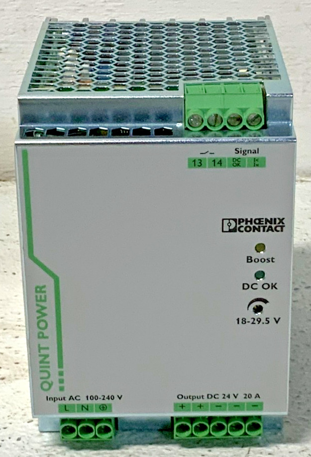 Phoenix Contact QUINT-PS/1AC/24DC/20 Switching Power Supply 50-60HZ 2866776 A3A