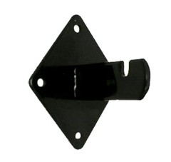 Gridwall Wall Mount Bracket – Grid Panel Mounting Brackets – Black – 24 Pieces