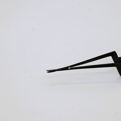 Kamiyama Style Micro Scissors 18cm For Neurosurgery Bayonet Handle Black