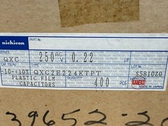 50-PCS Nichicon Polyester Metallized Film Capacitor 0.22 µF 250V QXC2E224KTPT