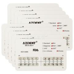 AZDENT Dental Orthodontic Bracket Braces Mini Roth Slot .022 Hooks 3-4-5