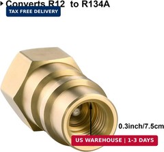 Bullet Piercing Valve Kits with Dust Cap Converts R12 to R134a Fit 7/16 Inch Low