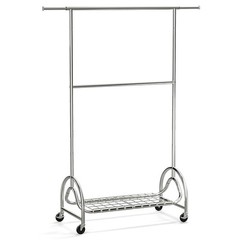 TigerParty Heavy Duty Clothes Rack for Hanging Clothes, Adjustable 2-Tier Rod…