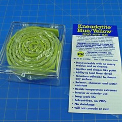 Kneadatite Blue/Yellow Epoxy Putty Tape 90cm Green Stuff 36