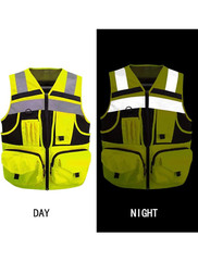 3M Reflective Stripes Safety Vest Workwear For Men And Women Hi-Vis Vest