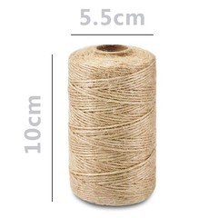 SMART&CASUAL 2mm Natural Jute Twine String * 328 Feet ( 100M ), Brown