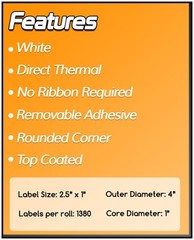 Officesmartlabels 2.5 X 1 Removable Direct – Printers And 1