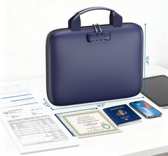 Binder Folders Organizer with 20 Pack Heavyweight Plastic Pockets,Fireproof File