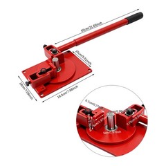 Manual Rebar Bender, 200° Hand Metal Rod Bender For Steel Copper Aluminum DIY