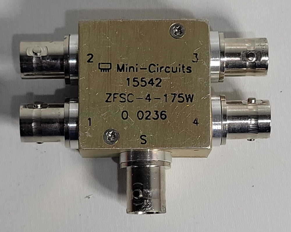 Mini Circuits 15542 ZFSC-4-175W Power Splitter Divider Cable Connector Unit