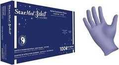 100 Count Starmed Blue Nitrile Exam Gloves Powder Free – Small,Med, Large, XL