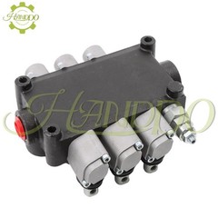 3Spool 25GPM 3000PSI Monoblock Hydraulic Directional Control Valve Double Acting