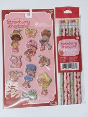 STRAWBERRY SHORTCAKE Journal, Scratch n Stiff/Glitter Stickers, & Pencils