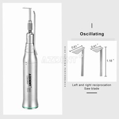 AZDENT Dental Straight Low Speed Saw Surgical Handpiece 4:1/3.2:1 ISO E-Type