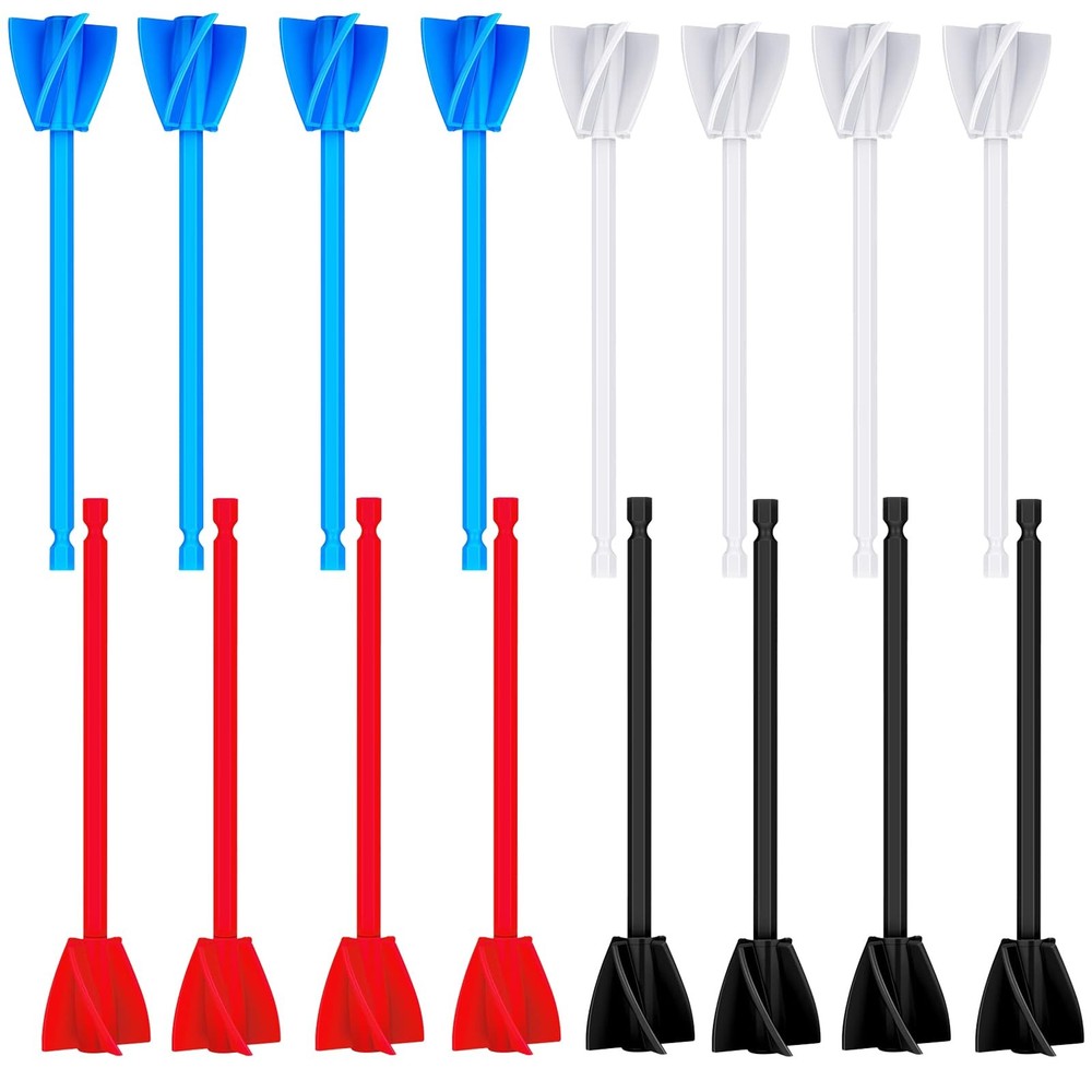 16 Pcs Epoxy Resin Mixer Paddles, Reusable Plastic Mixing Paddle Paint Stirre…