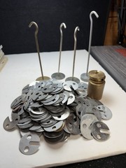 Large 6 pound lot of School Physics Lab weight discs most 2G & gram used