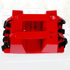 RITE CHOICE First AID Spine Board Head Immobilizer for Backboard Reusable – Red