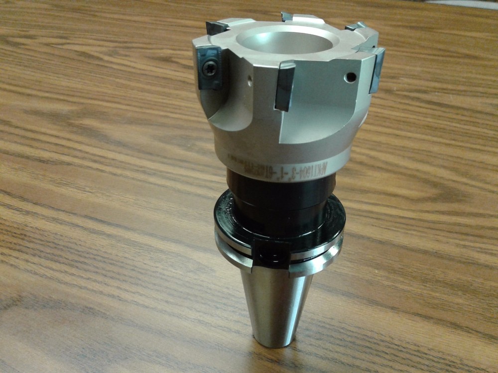 3″ 90 degree indexable face shell mill,face milling cutter APKT w. CAT40 arbor