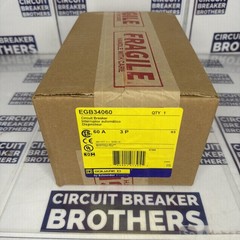 Square D EGB34060 60 Amp 480/277V 3 Pole Circuit Breaker-Warranty (New In Box)
