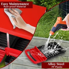 LEADZM Chicken Nesting Boxes 3 Hole Metal Chicken Egg Laying Box