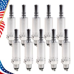 1-10 Dental Low Speed Air Motor Handpiece E-type 4Hole External Water Spray USA