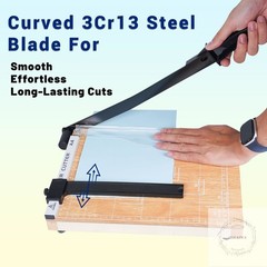 Paper Trimmer Cutter for Office and Crafts, Heavy-Duty, Portable Paper Slicer