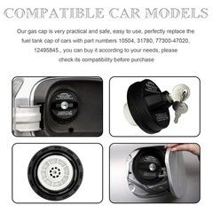 Locking Gas Cap with Key, Gas Cap Lock Compatible with Toyota 4Runner Tacoma …