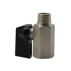 Mini Ball Valve 1/8″ Male X Female NPT Chrome Plated Brass Body 450 psi M X F