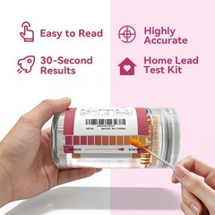 AssuTest Lead Test Kit: 30 High-Sensitivity Swabs for Dishes 30Pcs